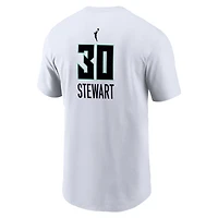 Men's Nike Breanna Stewart White New York Liberty Heroine Edition Name & Number T-Shirt