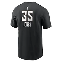 Men's Nike Jonquel Jones Black New York Liberty Explorer Edition Name & Number T-Shirt