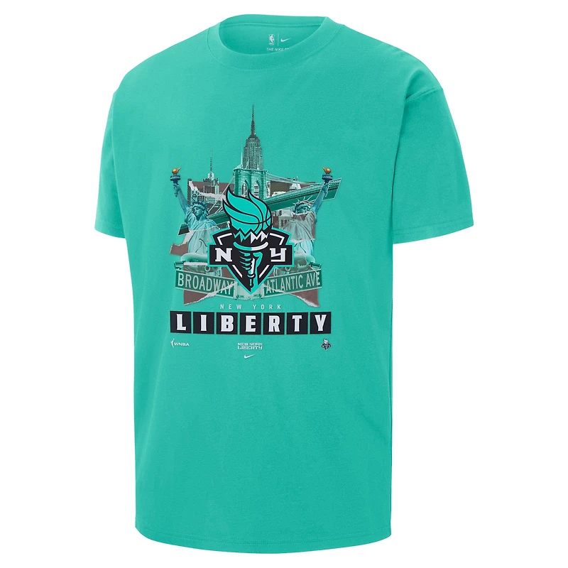 T-shirt Nike Mint New York Liberty Original Content Max90 pour homme