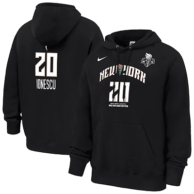 Men's Nike Sabrina Ionescu Black New York Liberty Explorer Edition Name & Number Hoodie