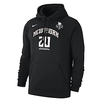 Sweat à capuche Nike Sabrina Ionescu noir pour homme, édition New York Liberty Explorer, avec nom et numéro