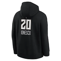 Sweat à capuche Nike Sabrina Ionescu noir pour homme, édition New York Liberty Explorer, avec nom et numéro