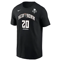 Men's Nike Sabrina Ionescu Black New York Liberty Name & Number T-Shirt