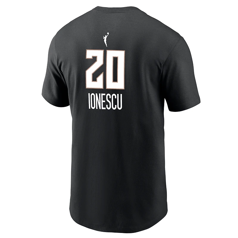 Men's Nike Sabrina Ionescu Black New York Liberty Name & Number T-Shirt