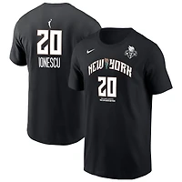 T-shirt Nike Sabrina Ionescu noir pour homme, New York Liberty, avec nom et numéro