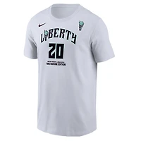Men's Nike Sabrina Ionescu White New York Liberty Name & Number Heroine Edition T-Shirt