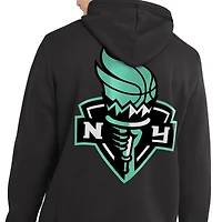 Men's Starter  Black New York Liberty 30th Anniversary Pitcher Pullover Hoodie