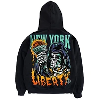 Sweat à capuche zippé noir New York Liberty Torch pour homme Warren Lotas x Fanatics Fest