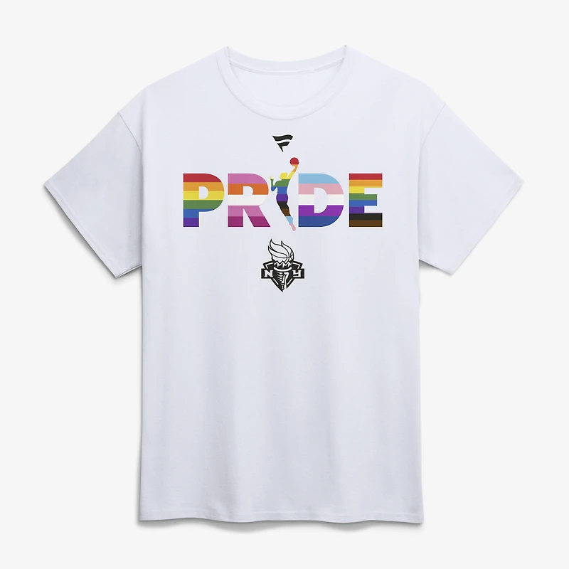 T-shirt blanc pour homme New York Liberty WNBA Pride