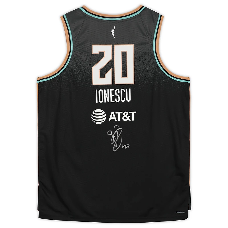 Maillot de joueur authentique dédicacé Nike 2021 Explorer Edition Victory par Sabrina Ionescu des New York Liberty Fanatics