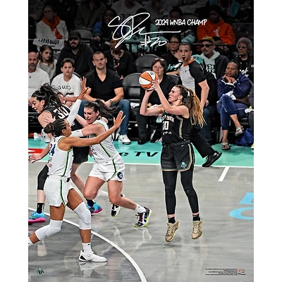 Sabrina Ionescu New York Liberty 2024 WNBA Finals Champions Autographed 16" x 20" Action Photograph with "2024 WNBA Champ" Inscription