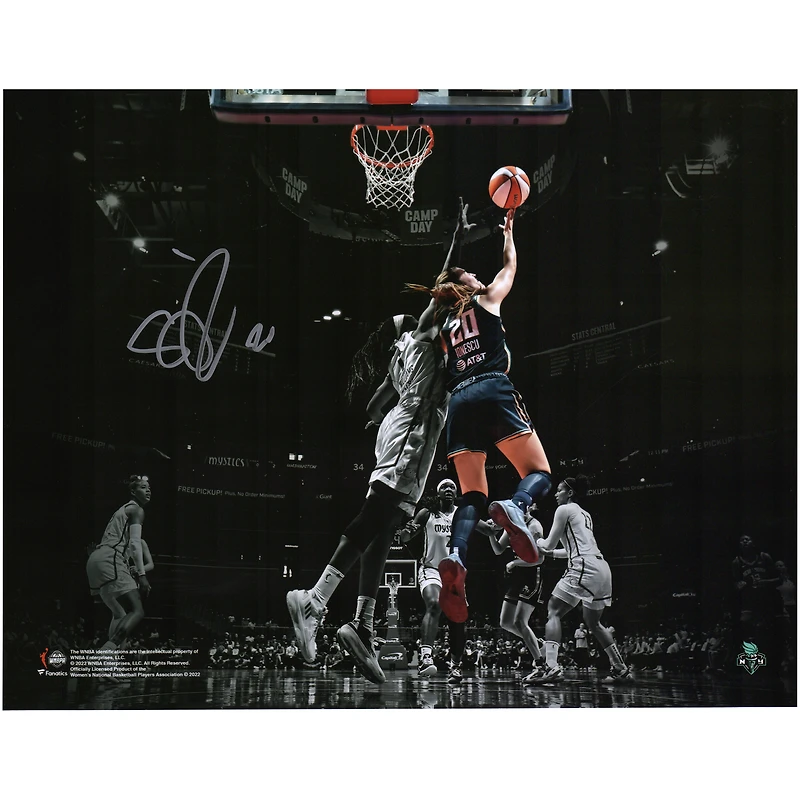 Sabrina Ionescu New York Liberty Autographed 11" x 14" Spotlight Reverse Layup Photograph
