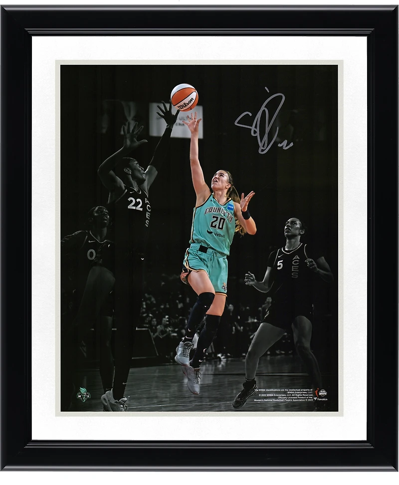 Sabrina Ionescu New York Liberty Autographed 11" x 14" Spotlight Versus Las Vegas Aces Photograph
