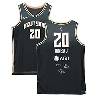 Sabrina Ionescu New York Liberty Autographed 2024 WNBA Finals Champions Black Nike Explorer Edition Jersey with "2024 WNBA Champ" Inscription