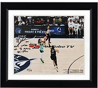 Sabrina Ionescu New York Liberty Autographed 8" x 10" WNBA Finals Game 3 Game Winning 3-Pointer Photograph with Multiple Inscriptions - Limited Edition of 24