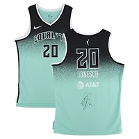 Maillot Swingman Nike Rebel Edition vert menthe dédicacé par Sabrina Ionescu des New York Liberty