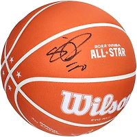Ballon de basket Wilson ASG 22 Full Fire dédicacé par Sabrina Ionescu New York Liberty