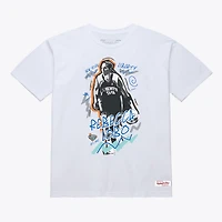 T-shirt unisexe Mitchell & Ness Rebecca Lobo blanc New York Liberty Court Origins Chalked Up pour femmes