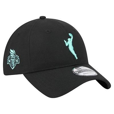 Unisex New Era Black New York Liberty 9TWENTY Adjustable Hat