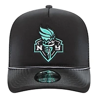 Unisex New Era  Black New York Liberty Worn Foam Front 9FIFTY A-Frame Trucker Rope Snapback Hat