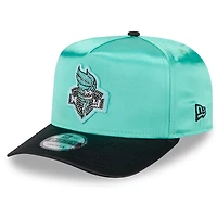 Unisex New Era Turquoise/Black New York Liberty 2026 WNBA Draft Satin A-Frame 9FORTY Adjustable Hat
