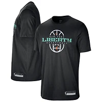 Unisex Nike Black New York Liberty 2026 On-Court Authentic Practice Premium T-Shirt