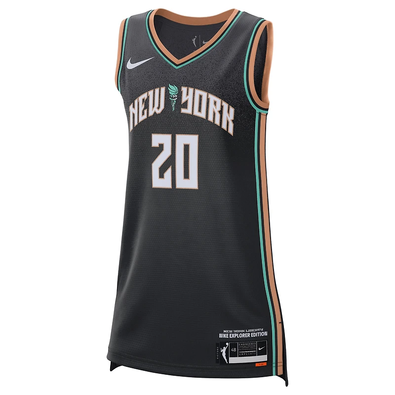 Unisex Nike Sabrina Ionescu Black New York Liberty Explorer Edition Victory Jersey
