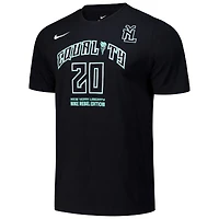 T-shirt unisexe avec nom et numéro Nike Sabrina Ionescu noir New York Liberty Rebel Edition