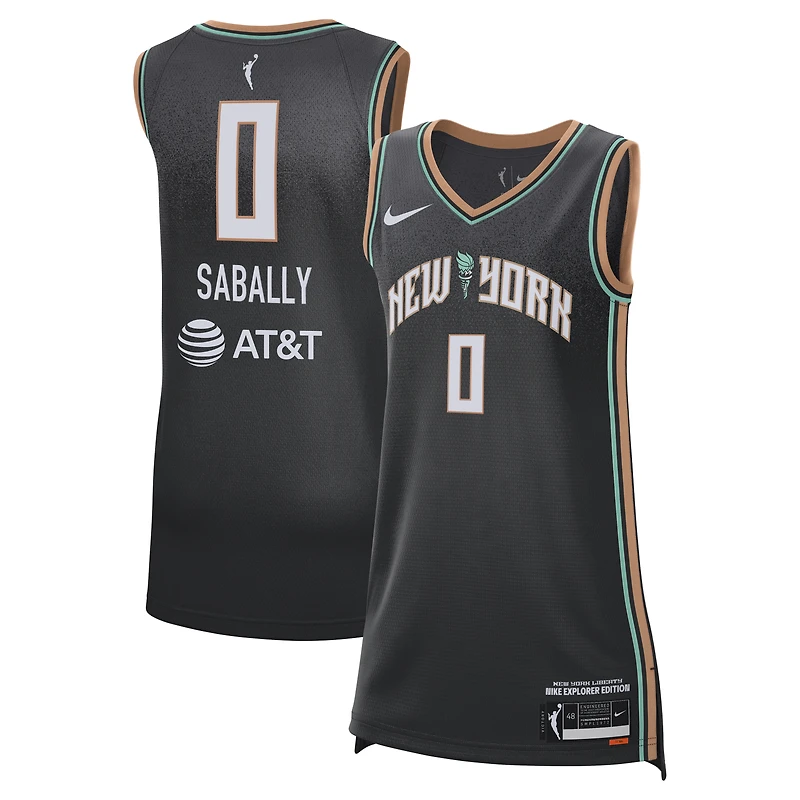 Unisex Nike Satou Sabally Black New York Liberty Explorer Edition Victory Jersey