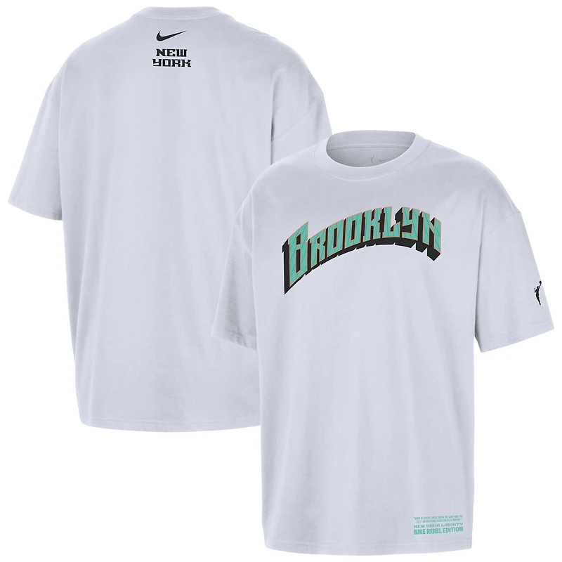 T-shirt unisexe Nike blanc New York Liberty Standard Issue Rebel Edition