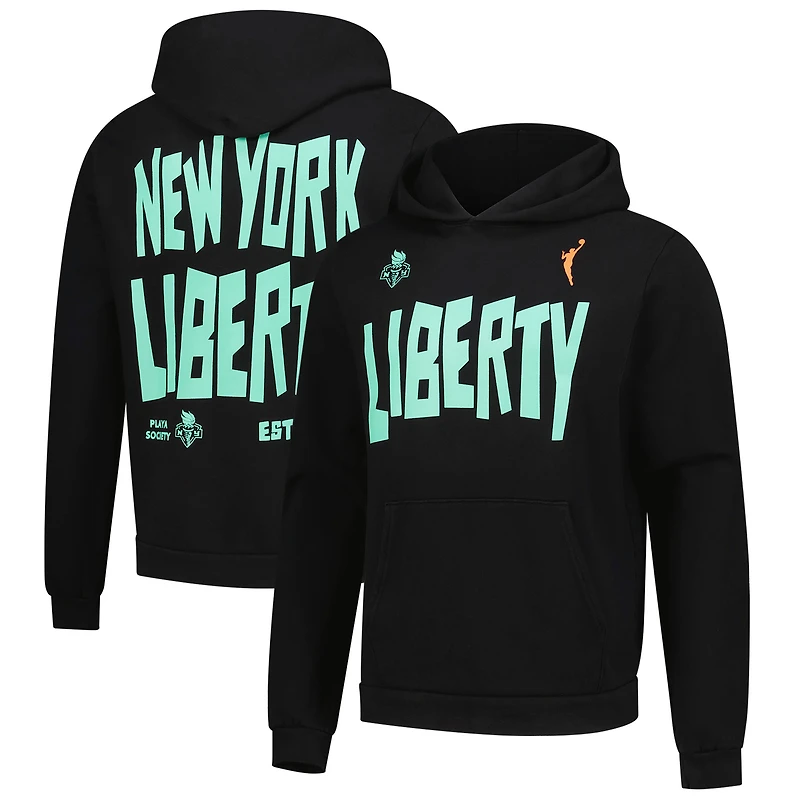 Unisex Playa Society Black New York Liberty 1997 WNBA Premium Hoodie