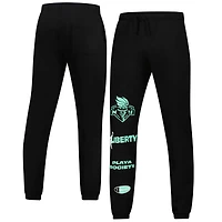 Pantalon de survêtement unisexe en polaire noir New York Liberty Playa Society