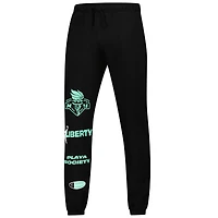 Pantalon de survêtement unisexe en polaire noir New York Liberty Playa Society