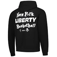 Sweat à capuche unisexe noir de l'équipe New York Liberty Playa Society