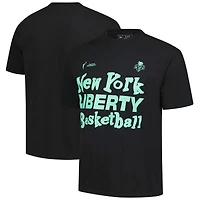 Unisex Playa Society Black New York Liberty Wordmark T-Shirt