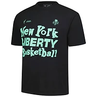 Unisex Playa Society Black New York Liberty Wordmark T-Shirt