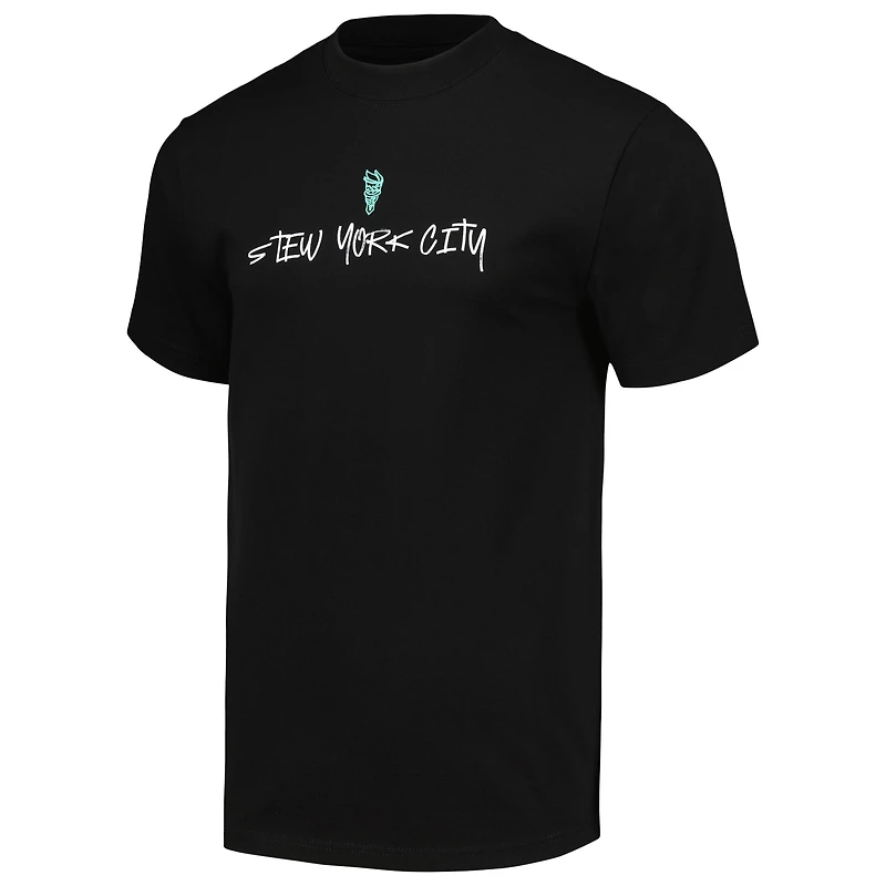 Unisex round21 Breanna Stewart Black New York Liberty Player Illustration T-Shirt