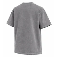 Unisex round21  Gray New York Liberty Boxy Statement T-Shirt