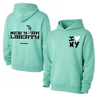 Unisex round21  Mint New York Liberty Libertylove Hoodie