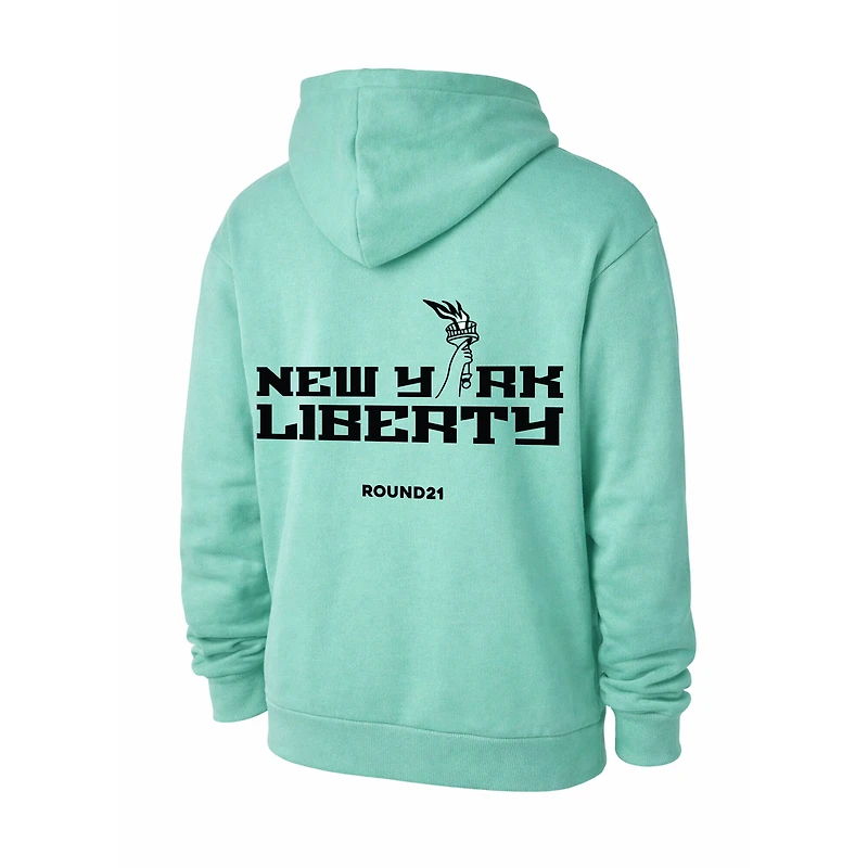 Unisex round21  Mint New York Liberty Libertylove Hoodie