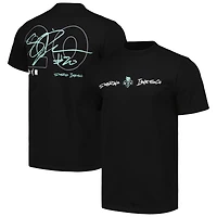 T-shirt unisexe round21 Sabrina Ionescu noir New York Liberty Player Signature nom et numéro