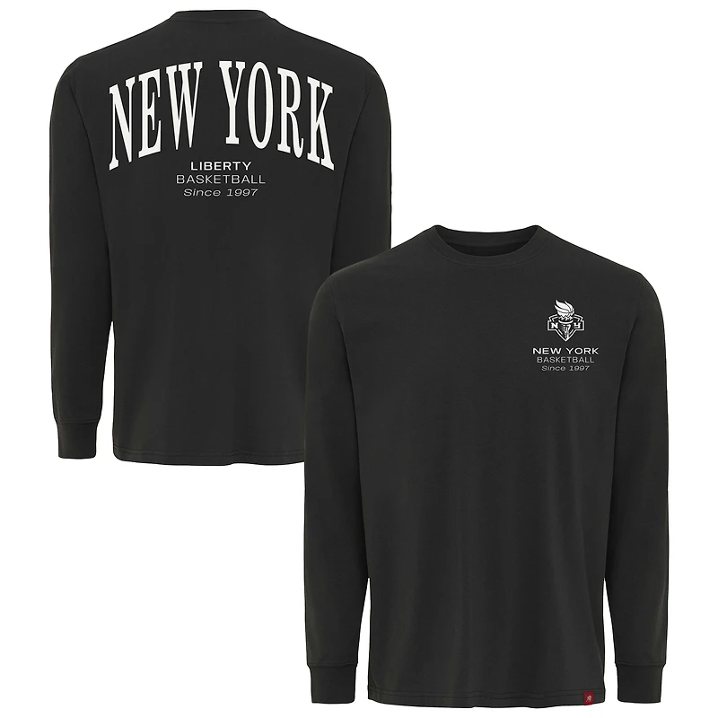 Unisex Sportiqe Anthracite New York Liberty Athletic Club Collection Sherwood Relaxed Fit Premium Long-Sleeve T-Shirt