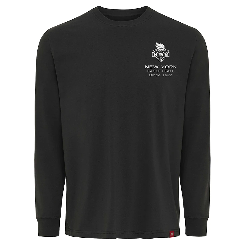 Unisex Sportiqe Anthracite New York Liberty Athletic Club Collection Sherwood Relaxed Fit Premium Long-Sleeve T-Shirt