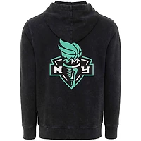 Sweat à capuche unisexe Sportiqe noir New York Liberty Rock & Roll Collection Jimi Mineral Wash