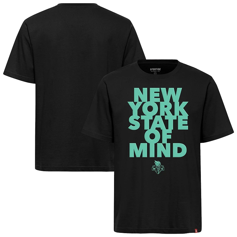 T-shirt unisexe Sportiqe noir New York Liberty State of Mind Duke