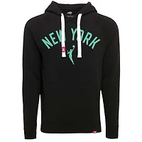 Sweat à capuche unisexe Sportiqe noir chiné New York Liberty Olsen Tri-Blend