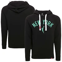 Sweat à capuche unisexe Sportiqe noir chiné New York Liberty Olsen Tri-Blend