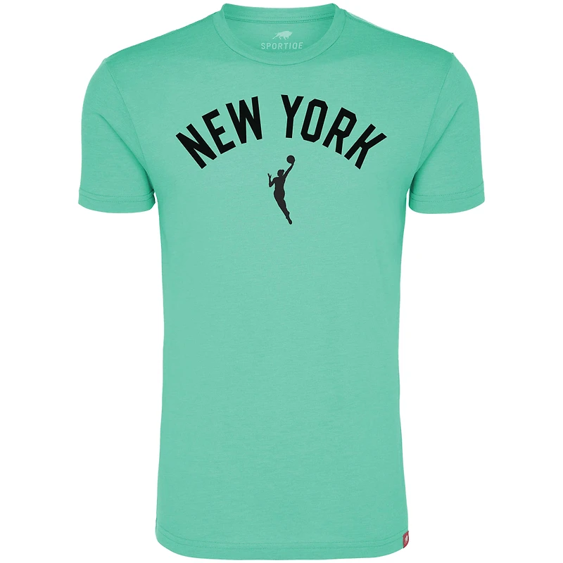 Unisex Sportiqe  Mint New York Liberty Comfy Tri-Blend T-Shirt