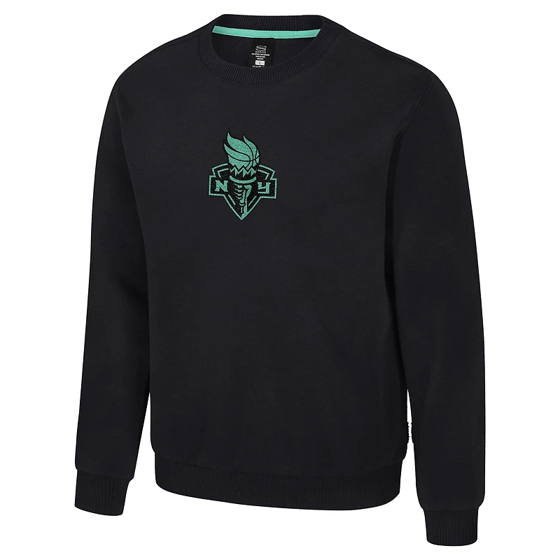 Sweat-shirt unisexe Stadium Essentials noir New York Liberty Club Level