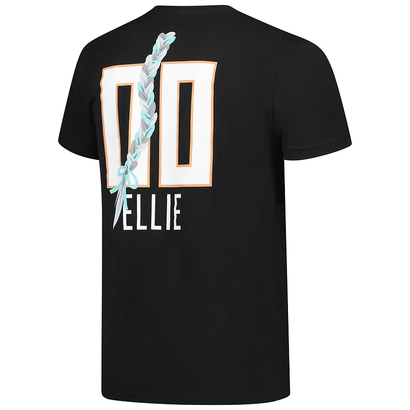T-shirt unisexe noir Stadium Essentials avec nom et numéro de mascotte Ellie des New York Liberty